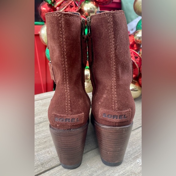 Sorel Suede Wedge Boots Women 7 - Picture 6 of 10
